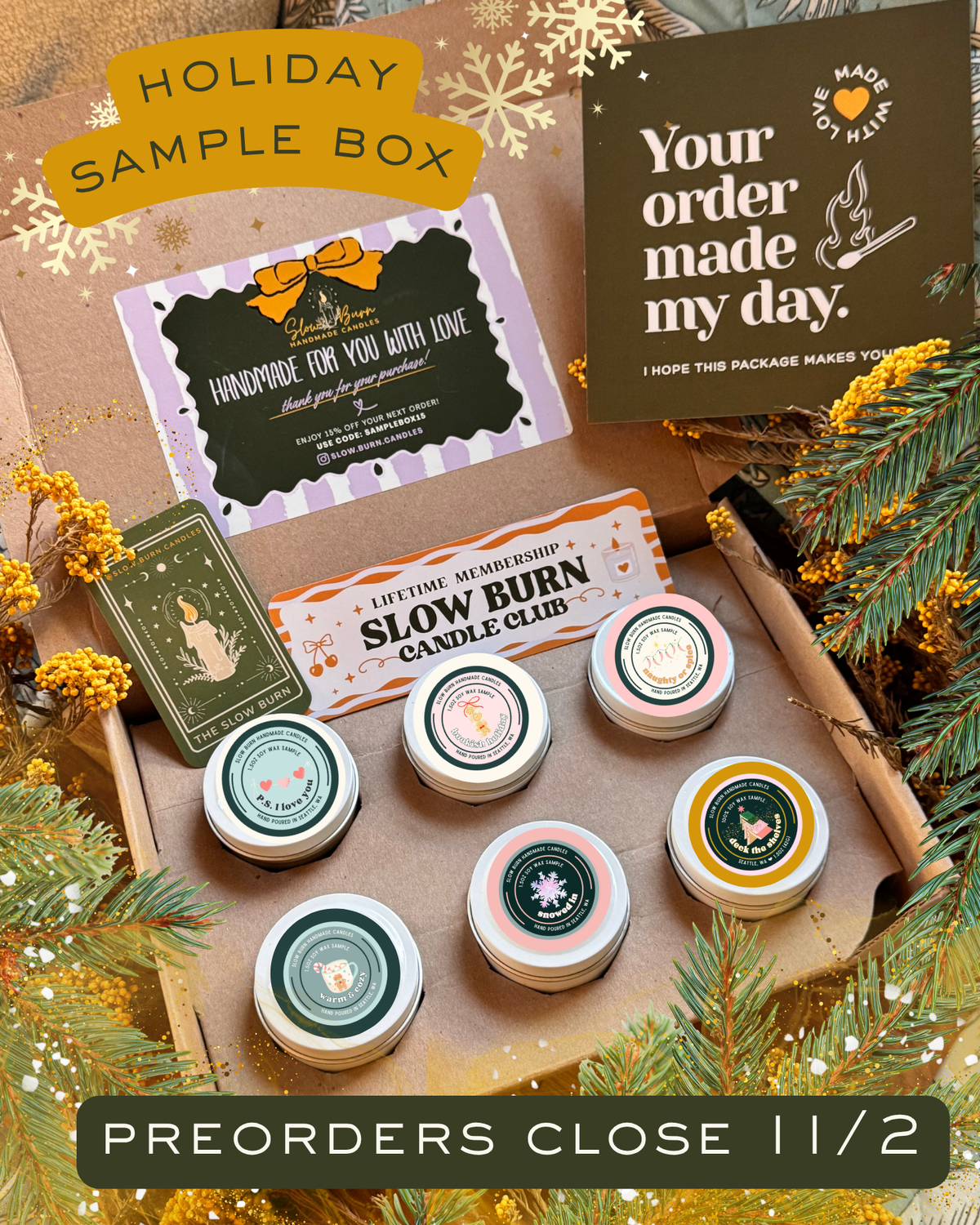 HOLIDAY CANDLE PREORDER [OCTOBER 19–NOVEMBER 2]