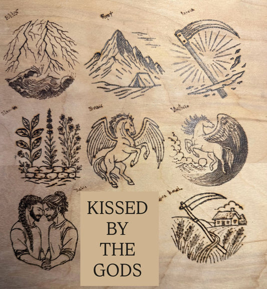 The Eternal Wars Wood-Burned Lids